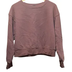 Beyond‎ Yoga Work From Home Mauve Fleece Crewneck Pullover Sweatshirt Size XL thumbnail 1