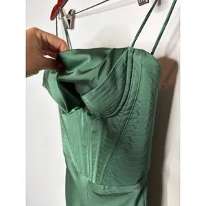 House Of CB Charmaine Corset Maxi Dress in Forest Green XS thumbnail 7
