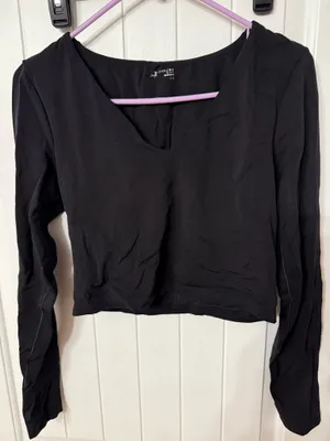 Aerie Real Me Cropped Long Sleeve thumbnail 1