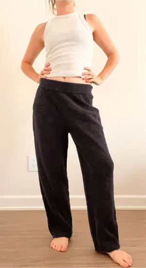 Madewell Navy Knit Lounge Pants thumbnail 1