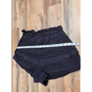 Free People Paloma Blue Boho Embroidered High Waist‎ Shorts XS thumbnail 8