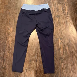 Soma Nonstop Women’s Navy Leggings - Light Blue Contrast thumbnail 8