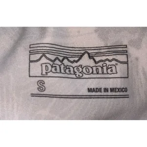 Patagonia Morning Glory Floral Dress Sz Small Gray White Stretch Sporty Active thumbnail 4