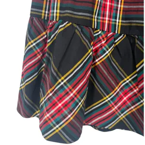 NWT J.Crew Womens Big Bow Ruffle Hem Midi Skirt Black Red Plaid Size 4 Holiday thumbnail 9
