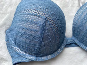 Victoria's Secret Women's Push-Up Lace Bra Blue, 32DD thumbnail 2
