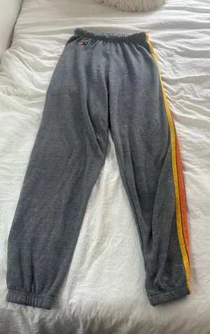 Aviator Nation Sweatpants 5 Stripe Grey thumbnail 1