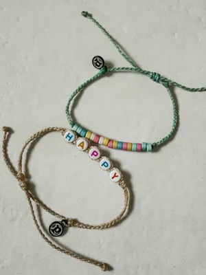 Pura Vida Beaded Bracelet HAPPY Beads Team Bundle thumbnail 1