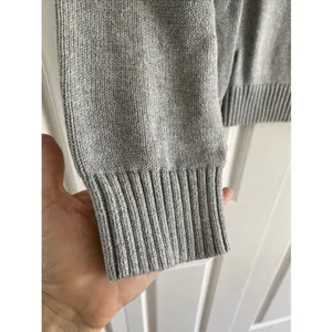 LL Bean‎ V-Neck Sweater Womens XL Grey Classic Cotton Knit Pullover Heritage thumbnail 5