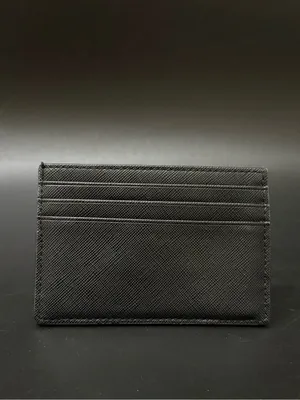 KATE SPADE Haven Lane Graham Glitter Black Crossgrain Leather Card Case Wallet thumbnail 2