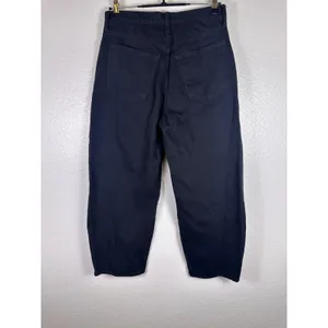 Universal Thread Women Black High‎ Rise Easy Barrel Jeans Size 6 Cotton Denim thumbnail 2