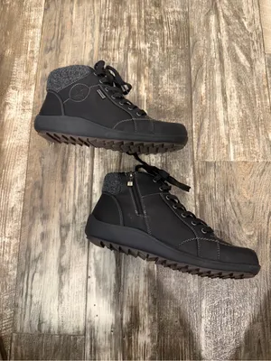 Wanderlust Black Lace-Up Women’s Ankle Boots Size 8.5 Extra Wide thumbnail 13
