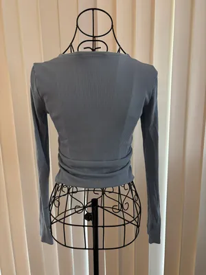 Alo Gather Long Sleeve Celestial Blue thumbnail 7