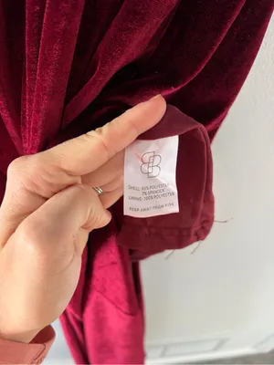 Baltic Born Velvet Burgundy One Shoulder Maxi thumbnail 5