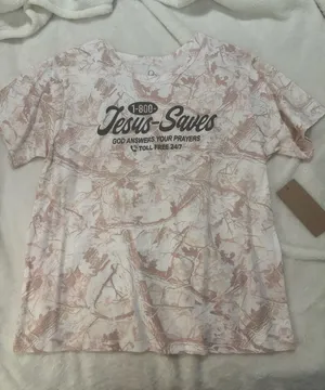 Boutique Jesus Saves T-Shirt Camo thumbnail 1