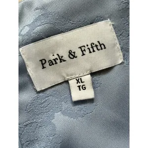 Park & Fifth NWT Dalton Dress XL Light Blue Floral Jacquard Tie Strap Midi thumbnail 5