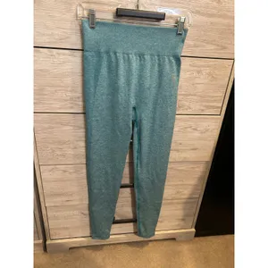 Gymshark Vital Seamless Leggings Teal Marl High Waisted Activewear Womens Large thumbnail 2