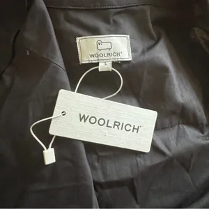 Woolrich black 100% cotton tied-waist poplin shirt dress NEW thumbnail 5