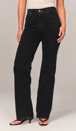 Abercrombie & Fitch Black Curve Love 90’s Relaxed Jeans thumbnail 1
