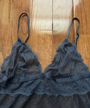 NWOT Victoria’s secret blue sheer lace babydoll chemise slip thumbnail 3