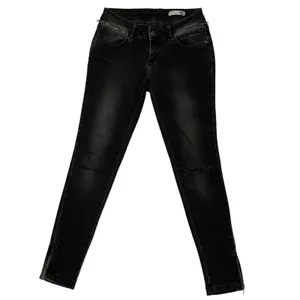 Anine Bing Double Zipper Skinny Jeans - Charcoal - 26 thumbnail 9