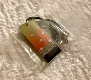 Handmade Anime demon slayer Zenitsu necklace unisex!! NEW gift💚 thumbnail 3