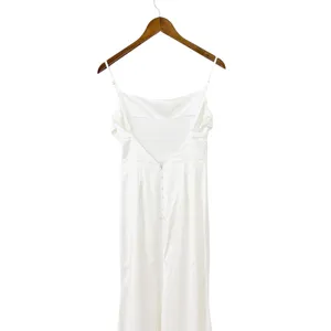 Lulus Lovely Endearment White Satin Sleeveless Backless Maxi Dress size S thumbnail 5