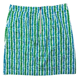 Boden Womens Skirt Blue Green Leaf Print A-Line Zip Size 6R thumbnail 6