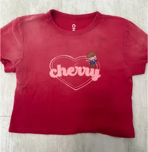 Cherry LA Crop Tee thumbnail 1