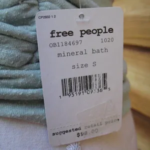 NWT Free People Light Green Wrap Tank Top thumbnail 8
