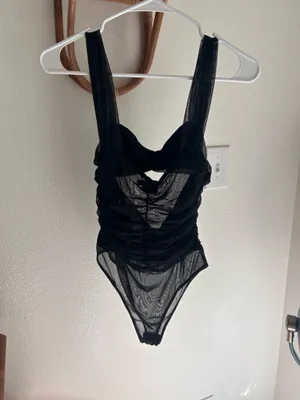 Ruched Cut-Out Bodysuit Princess Polly thumbnail 9