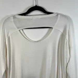 Rag‎ & Bone Open Back Long Sleeve White Top Size Medium Lightweight Designer thumbnail 8