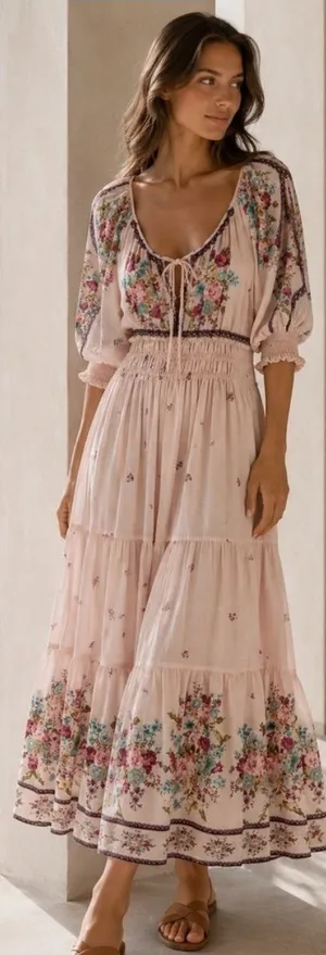 Anthropologie Somerset Puff Sleeve Dress- size Small thumbnail 1