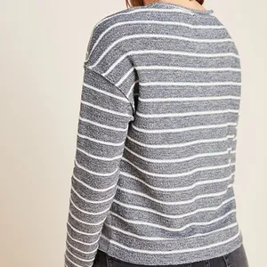 Anthropologie Devin sweatshirt textured striped brand‎ new with tags thumbnail 2