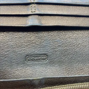 Coach Slim Envelope Brown Signature C Canvas Wallet thumbnail 4