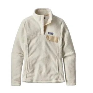 PATAGONIA Polartec Fleece Snap-T Pullover Women XS Cream Gorpcore Outdoor Casual thumbnail 2
