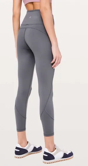 Lululemon in movement 7/8 Gray Leggings 6 thumbnail 1
