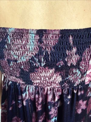 Urban Outfitters Black Floral Square-Neck Puff Sleeve Dress size Medium thumbnail 3