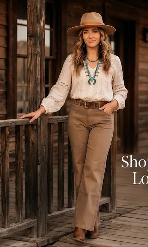 FLAMINGALS Brown Wide Leg Pants NWT | Made For Curves | Boho Western Chic | XL thumbnail 1