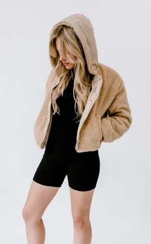 Lightweight Cropped Fleece Jacket thumbnail 1