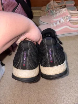Adidas Black Knit Running Sneakers thumbnail 5