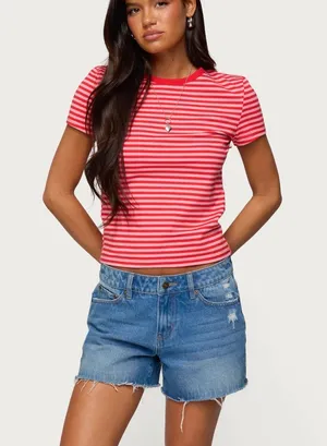 Edikted striped t-shirt thumbnail 1