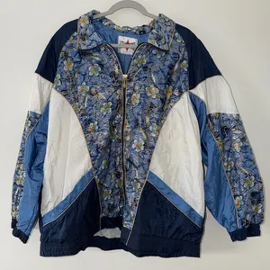 VINTAGE- Active Frontier 90’s Windbreaker Bomber Jacket Aztec size XL thumbnail 7