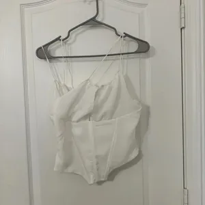 HOUSE OF CB Orla White Chiffon Strappy Corset thumbnail 3