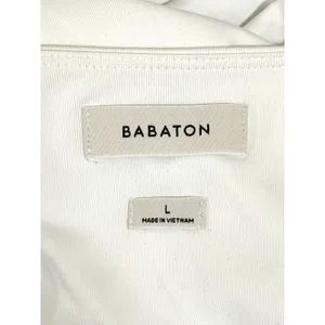 Babaton Aritzia Contour Long Sleeve Bodysuit White‎ Crew Neck Size L 79672 thumbnail 3