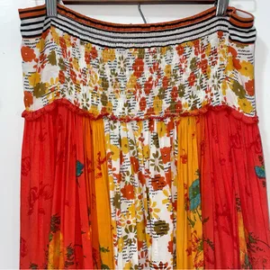 Free People Orange and Blue Maxi Dress thumbnail 12