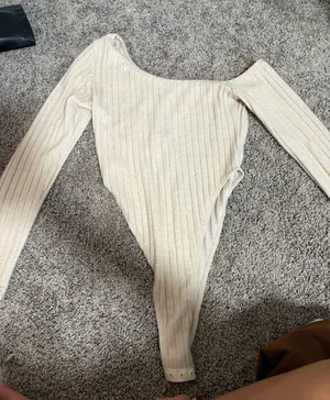 Shein Open Shoulder Sweater thumbnail 1