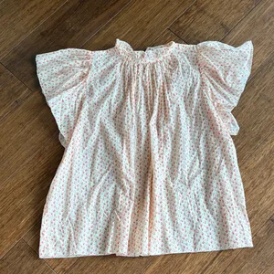 Birds of Paradis by Trovata Floral cotton Peasant Top, small, girly, romantic thumbnail 4