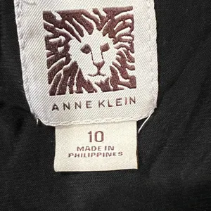 Anne Klein Textured Sleeveless midi Dress Black & White Size 10 thumbnail 6