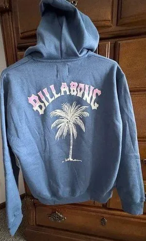 NWT WOMENS BILLABONG PALM TREE HOODIE MEDIUM thumbnail 2