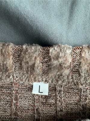 Cozy Ribbed Button-Side Women’s Top in Taupe thumbnail 4